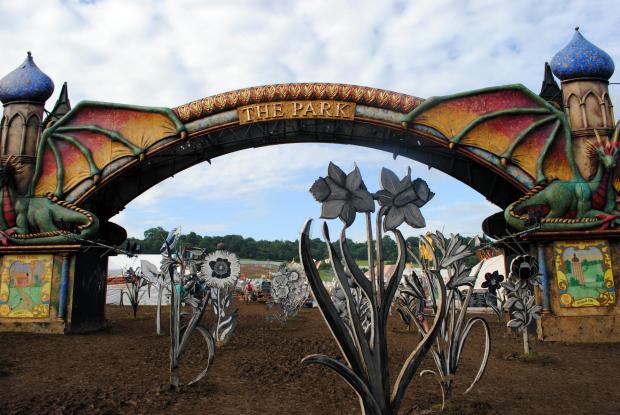 Chard & Ilminster News: The entrance to The Park, photographed at Glastonbury 2016. Picture: Paul Jones