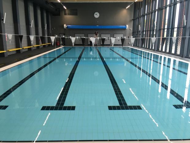 Chard & Ilminster News: The new pool inside Chard Leisure Centre.