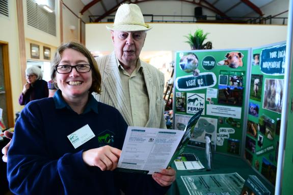 Chard & Ilminster News: Alec Dinsdale with Jo Cox from Ferne Animal Sanctuary. Pictures: Steve Richardson Chard & Ilminster News: Alec Dinsdale with Jo Cox from Ferne Animal Sanctuary. Pictures: Steve Richardson