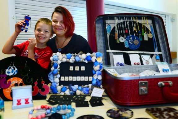 Chard & Ilminster News: Stas and Aga Siekierko enjoy taking part in the Makers Market. Chard & Ilminster News: Stas and Aga Siekierko enjoy taking part in the Makers Market.
