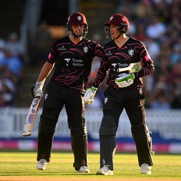 Chard & Ilminster News: Somerset's record breaking night. Picture: Somerset CCC