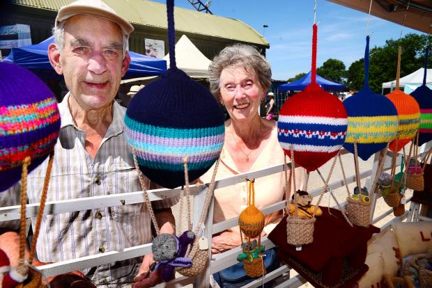 Chard & Ilminster News: Clive and Yvonne Howell on their stall