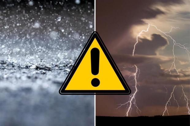 A thunderstorm weather warning is in place across Somerset