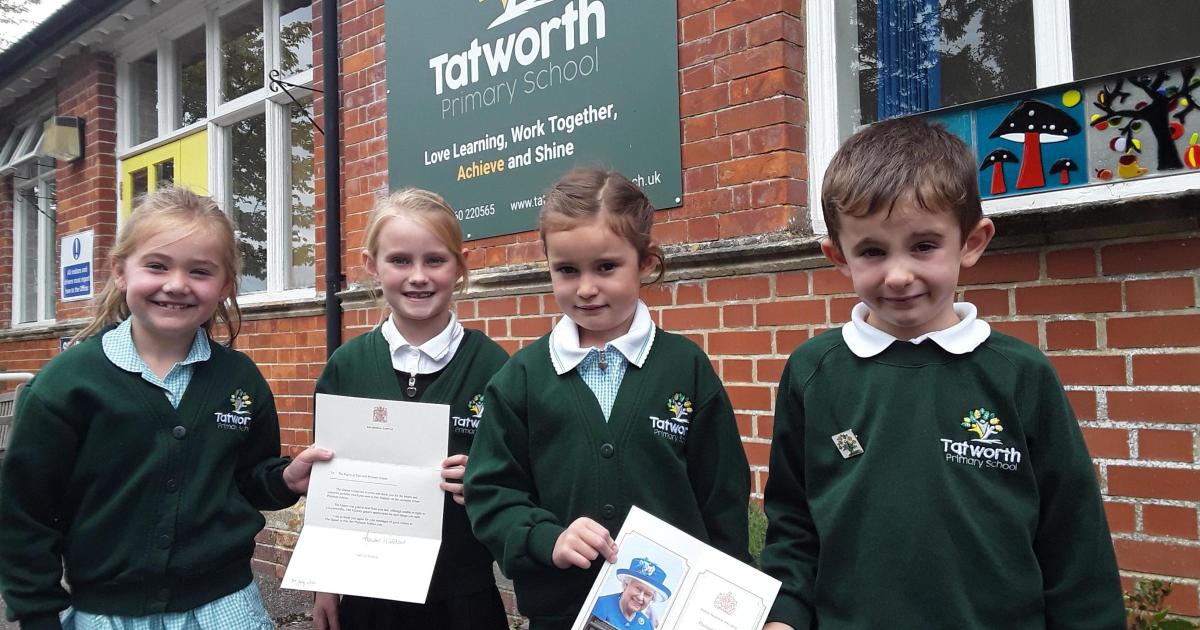Tatworth school received letter sent on behalf of the Queen - Vimarsana News
