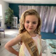 STAR: Aurora currently holds the Little Miss Diamond Somerset title and will be competing in Little Miss Diamong United Kingdom Queen in August
