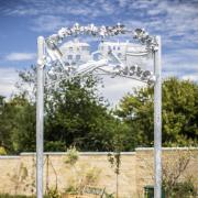 ART COMPETITION:Iron archway at Orchid Acre Close, Stoke-sub-Hamdon