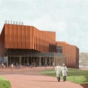 An artist's Impression of how the revamped Octagon Theatre in Yeovil could look. Image: Somerset Council