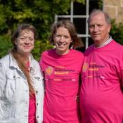 Katie Galan-Wilkinson and her parents. Picture: Sarah Gibson Photography