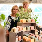 Lynn Crowford and Clare Rant from Lily and Lynn at the Spring Handmade Market. Picture: Steve Richardson