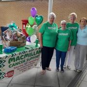 Shirley Farley, Annie Roden, Julie Fowler, and Angie Blackwell with a collection of raffle prizes. Picture: Julie Fowler