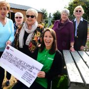 Genevieve Drinkwater of Macmillan Cancer Support (front) with Angie Blackwell, Anne Roden, Glenys Whaites, Shirley Farley, and Julie Fowler. Picture: Steve Richardson