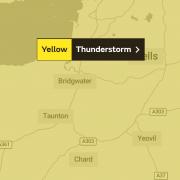 Yellow thunderstorm warning issued across Somerset