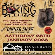 Crewkerne Boxing Club home show poster.