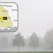 The Met Office has issued a yellow weather warning for fog.