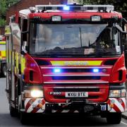 Crews from Chard and Honiton were called to scene with a water carrier from Danes Castle.