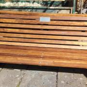 One of the new benches in Ilminster