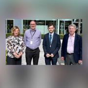 Pictured (left to right): Paula Haustead, Jaime Rockhill, Cllr Connor Payne and Jonathan Roberts