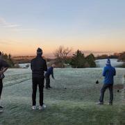It has been a frosty week on the course.