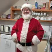 Even Santa Claus was in attendance, winning the raffle