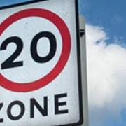 Archive image of a 20mph sign