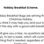 The holiday breakfast scheme will help residents in Chard