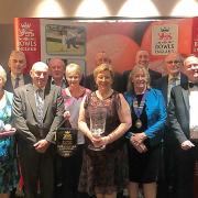 DELIGHT: Ilminster Bowling Club celebrate winning the Bowls England Club of the Year Award.