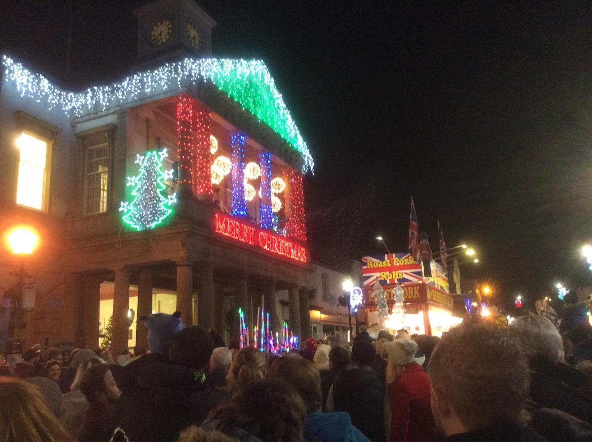 Chard Christmas lights switch on 2017